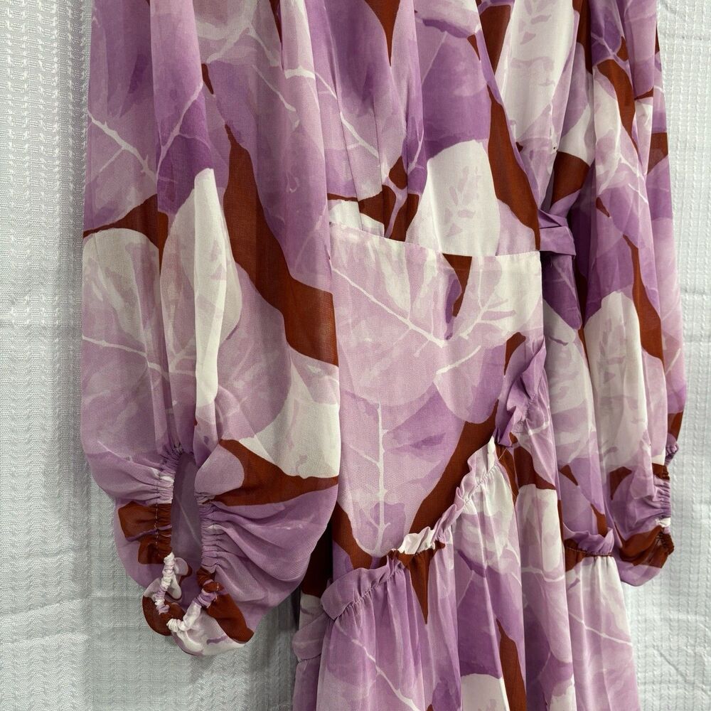 Hutch Dress Size XS Geo Wrap Maxi Dress NWT Pink Flowy Summer Anthropologie - Picture 5 of 10